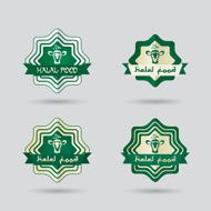 Logo for halal restaurant or shop