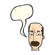 cartoon annnoyed old man with speech bubble N4