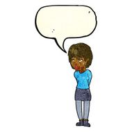 cartoon woman with plaster on face speech bubble N5