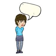 cartoon woman with plaster on face speech bubble N6