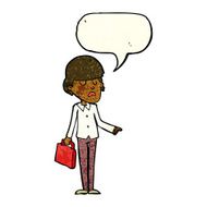 cartoon arrogant businessman pointing with speech bubble N3