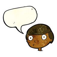cartoon boy staring with speech bubble N5