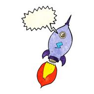 cartoon spaceship with speech bubble N7