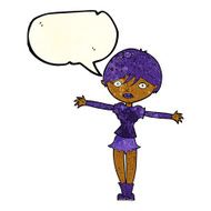 cartoon vampire girl with speech bubble N54