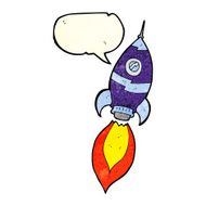 cartoon spaceship with speech bubble N9
