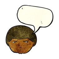 cartoon annoyed man with speech bubble N17