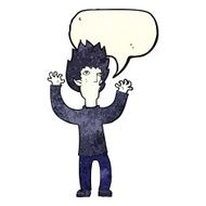 cartoon vampire with speech bubble N27