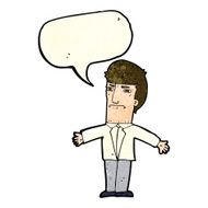 cartoon annoyed boss with speech bubble N4