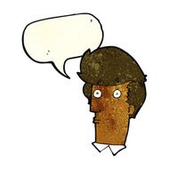 cartoon surprised expression with speech bubble N3