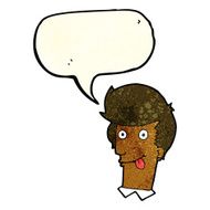 cartoon man with tongue hanging out speech bubble N3
