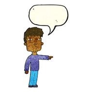 cartoon pointing man with speech bubble N18