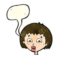 cartoon shocked expression with speech bubble N7