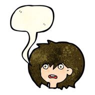 cartoon shocked expression with speech bubble N8