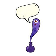 cartoon halloween ghost in bottle with speech bubble N4