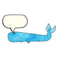 cartoon whale with speech bubble N7