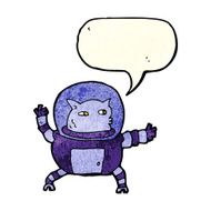 cartoon alien with speech bubble N3