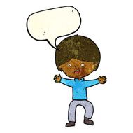 cartoon boy panicking with speech bubble N8