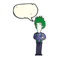 cartoon vampire man with speech bubble N33