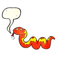 cartoon snake with speech bubble N15