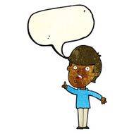 cartoon man asking question with speech bubble N12