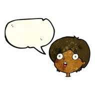 cartoon amazed expression with speech bubble N3