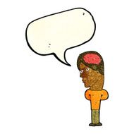 cartoon man with big brain speech bubble N3