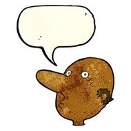 cartoon balding man with speech bubble N4