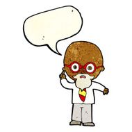cartoon professor with speech bubble N2