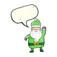 cartoon angry santa claus with speech bubble N5