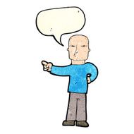 cartoon pointing man with speech bubble N24