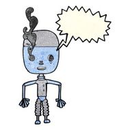 cartoon robot with speech bubble N44