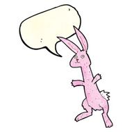 cartoon rabbit with speech bubble N24