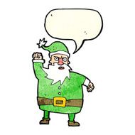 cartoon santa claus with speech bubble N54