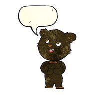 cartoon cute teddy bear with speech bubble N6