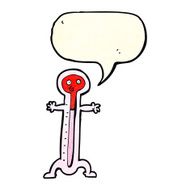 cartoon thermometer with speech bubble N3