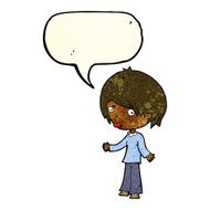 cartoon confused woman with speech bubble N20