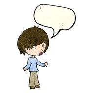 cartoon confused woman with speech bubble N21