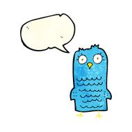 cartoon bird with speech bubble N96