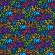 Bicycle and earth pattern