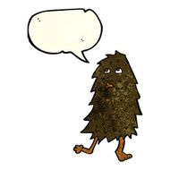 cartoon monster with speech bubble N14