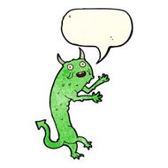 cartoon devil with speech bubble N3