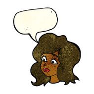 cartoon woman looking concerned with speech bubble N3