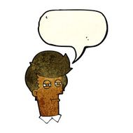 cartoon man with narrowed eyes speech bubble N3