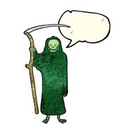 death cartoon with speech bubble N4