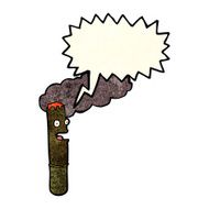 cartoon cigar with speech bubble N3