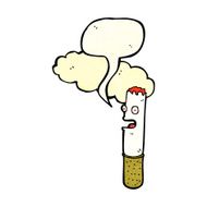 cartoon cigarette with speech bubble N3