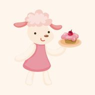 animal having afternoon tea theme elements N41