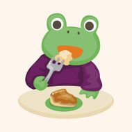 animal having afternoon tea theme elements N42