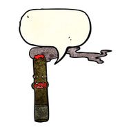 cartoon cigar character with speech bubble N2