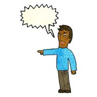 cartoon angry man pointing with speech bubble N3